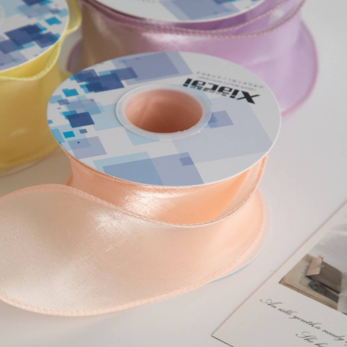 COLORFUL PEARLESCENT EDGE YARN DIY RIBBON_CWMM5761