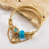 STYLISH STAINLESS STEEL BEADED HEART BRACELET_CWMM8481