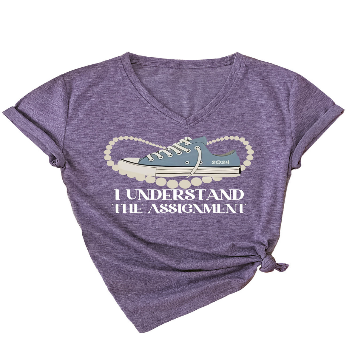 Womens Casual Tee Assignment Graphic Print