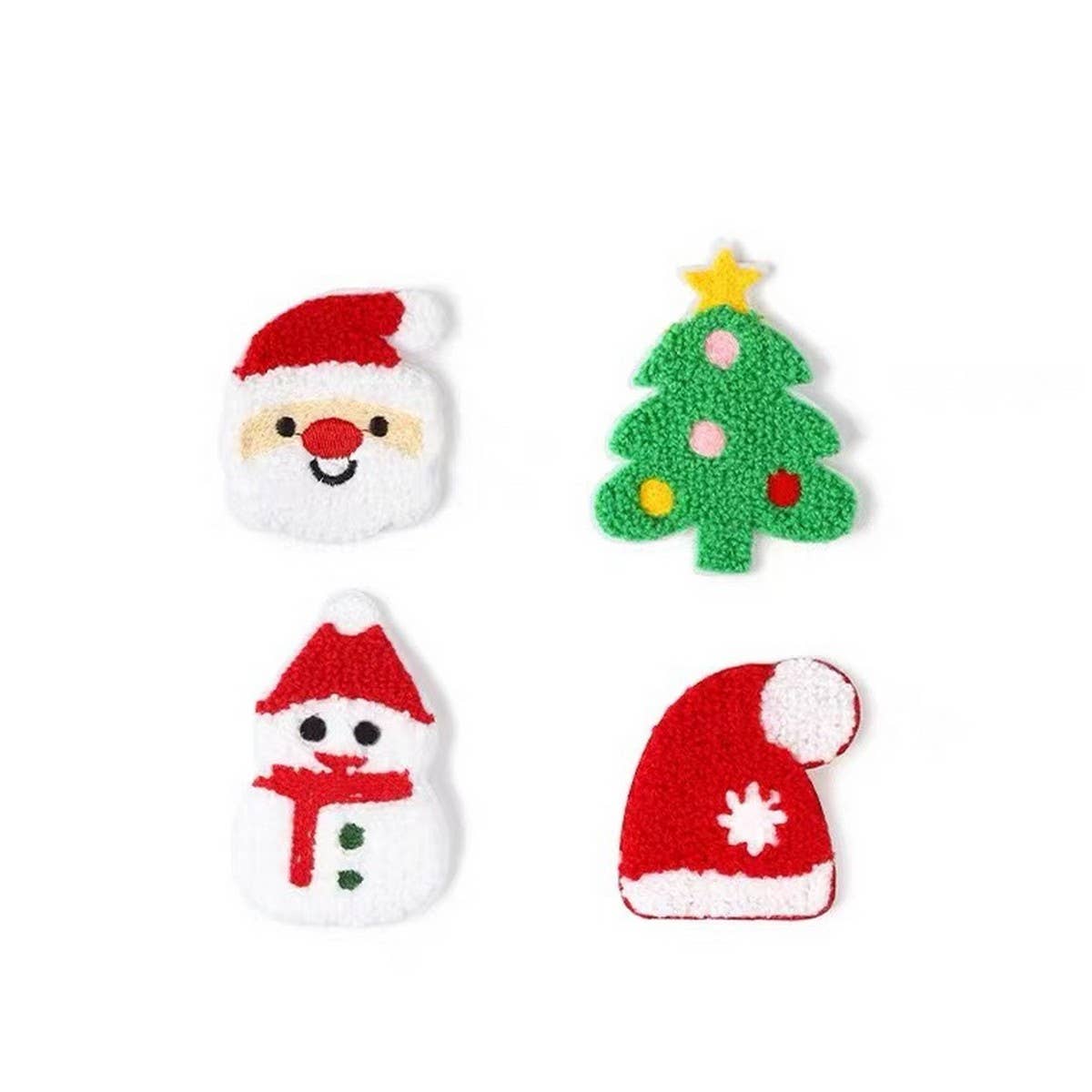 CLOTH PATCH EMBROIDERY LABEL PIN CHRISTMAS SET_CWMM2706