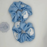 Vintage White Swan Embroidered Satin Hairband