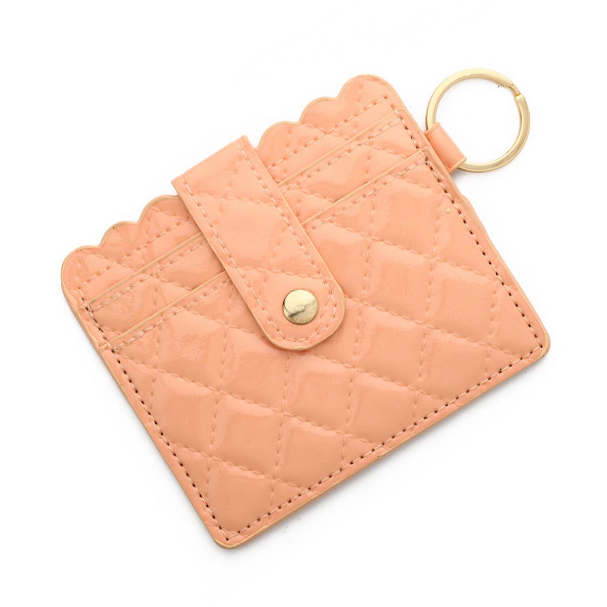 PU LEATHER WALLET WITH ID CARD KEY RING HOLDER_CWAB4935