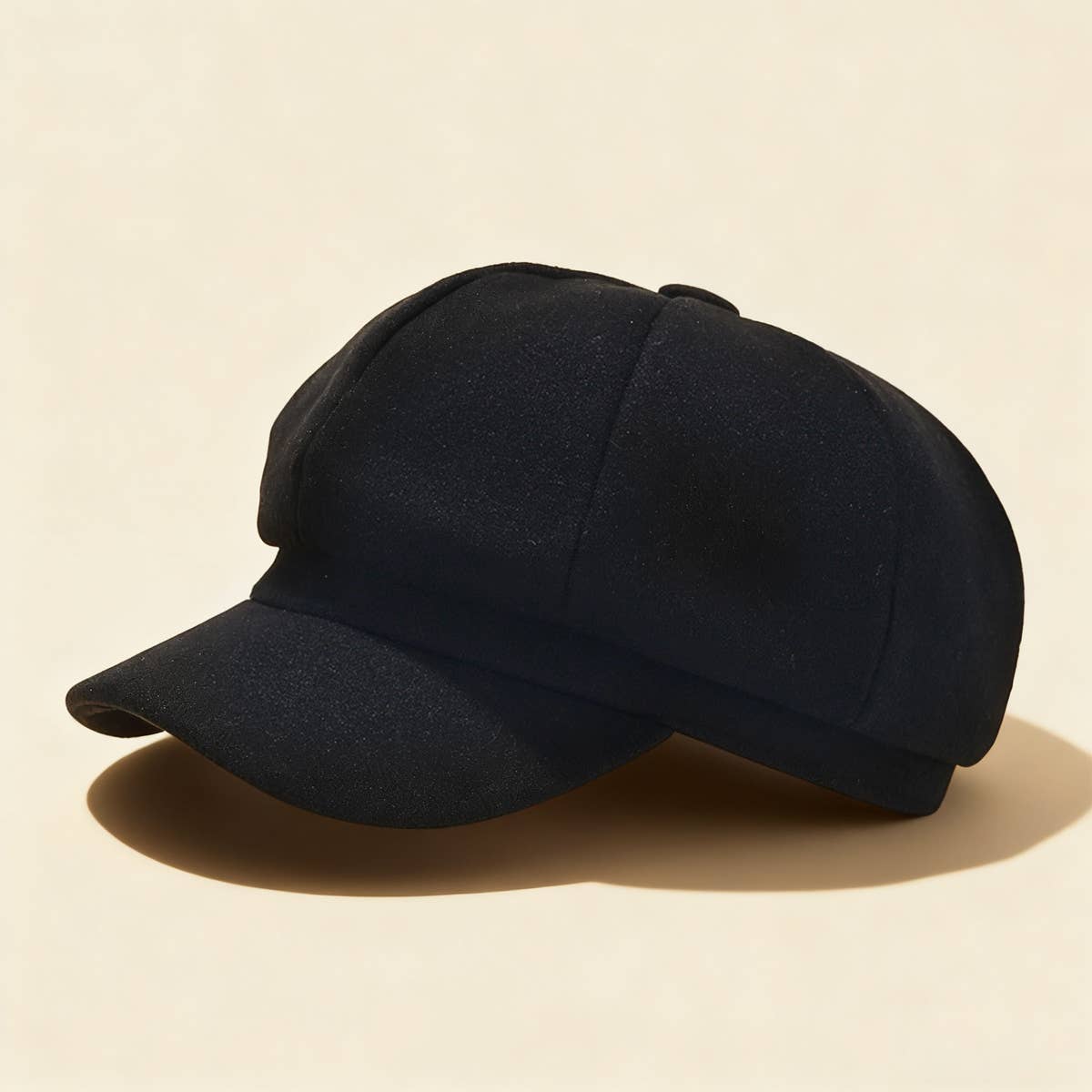 Winter Wool Beret Cap Retro Newsboy Octagonal Hat_Cwah04703