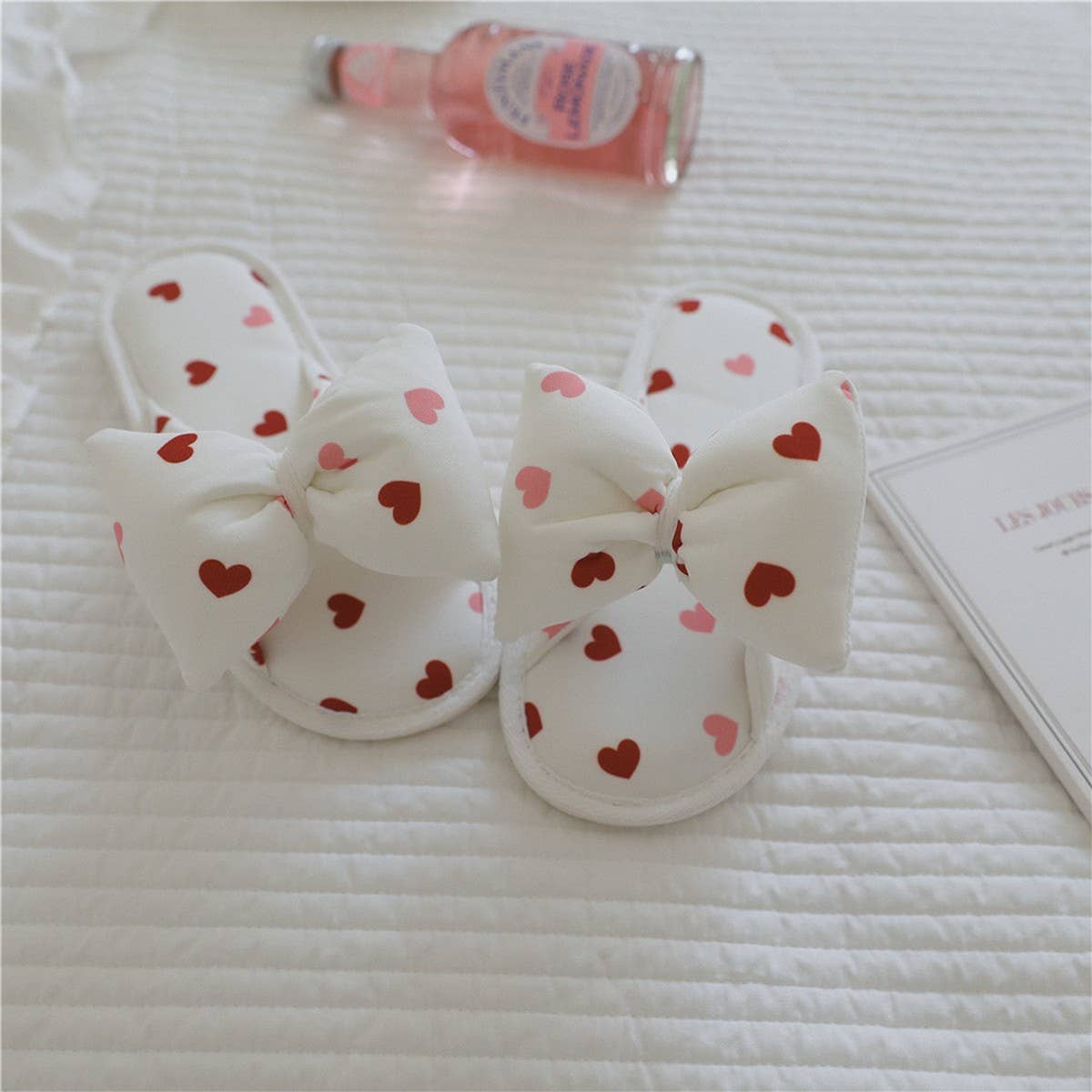 LOVE BOWKNOT INDOOR NON SLIP SOFT SOLED SLIPPERS_CWMM2968