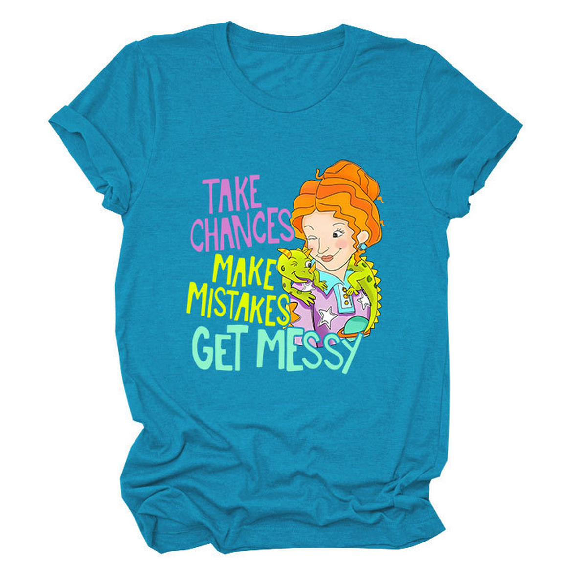 POSITIVE MESSAGE TEE TAKE CHANCES PRINT_CWTTS1484