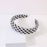 Women Fashion Plaid Wide-Brimmed Headband_Cwaha0476