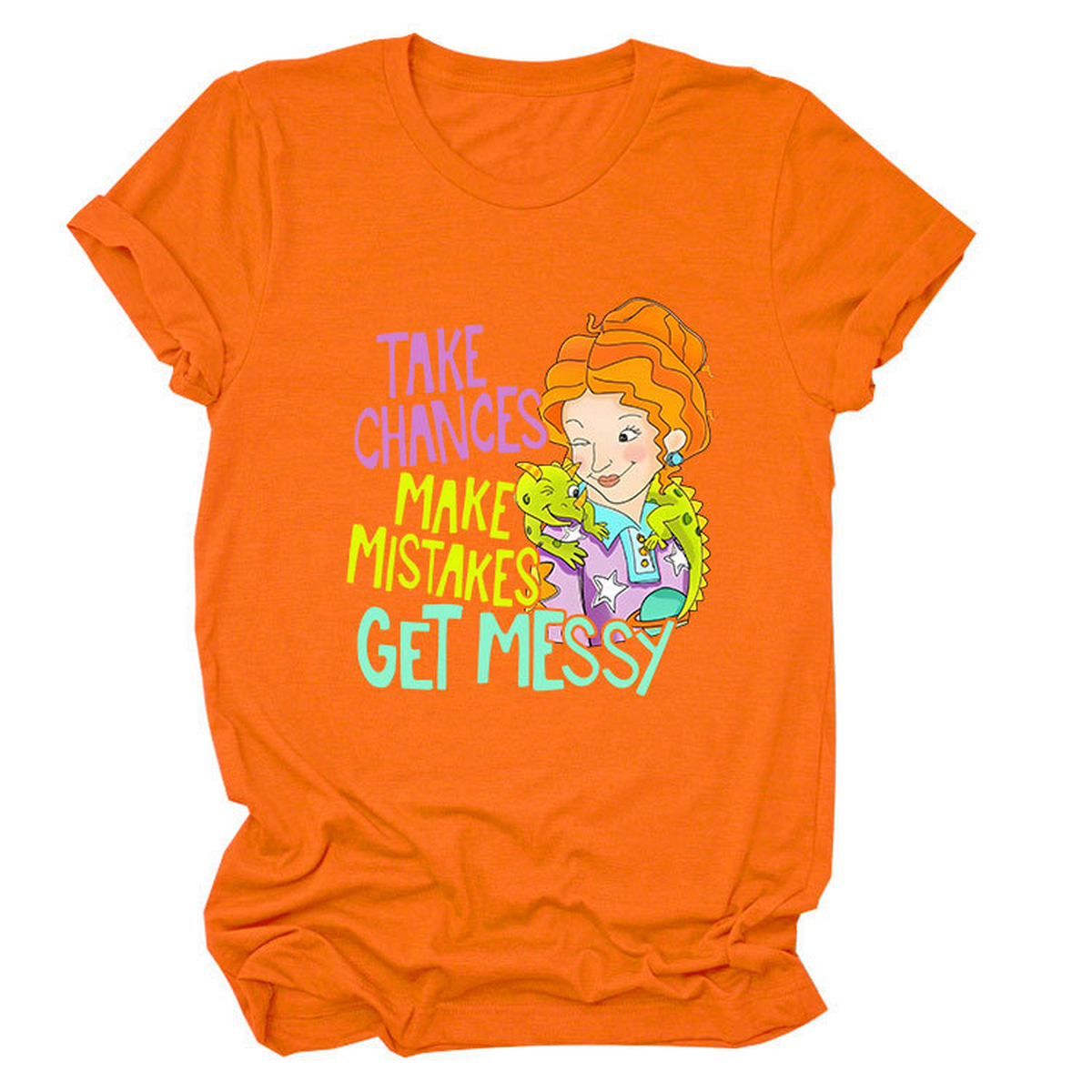 POSITIVE MESSAGE TEE TAKE CHANCES PRINT_CWTTS1484