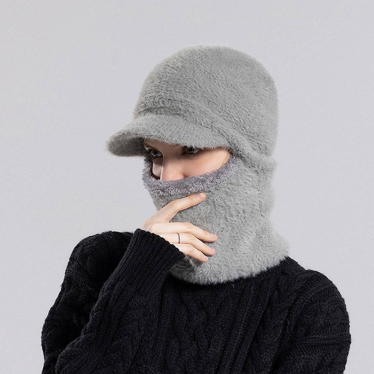 2024 NEW PLUSH HAT NECKBAND ONE PIECE HAT_CWASC1124