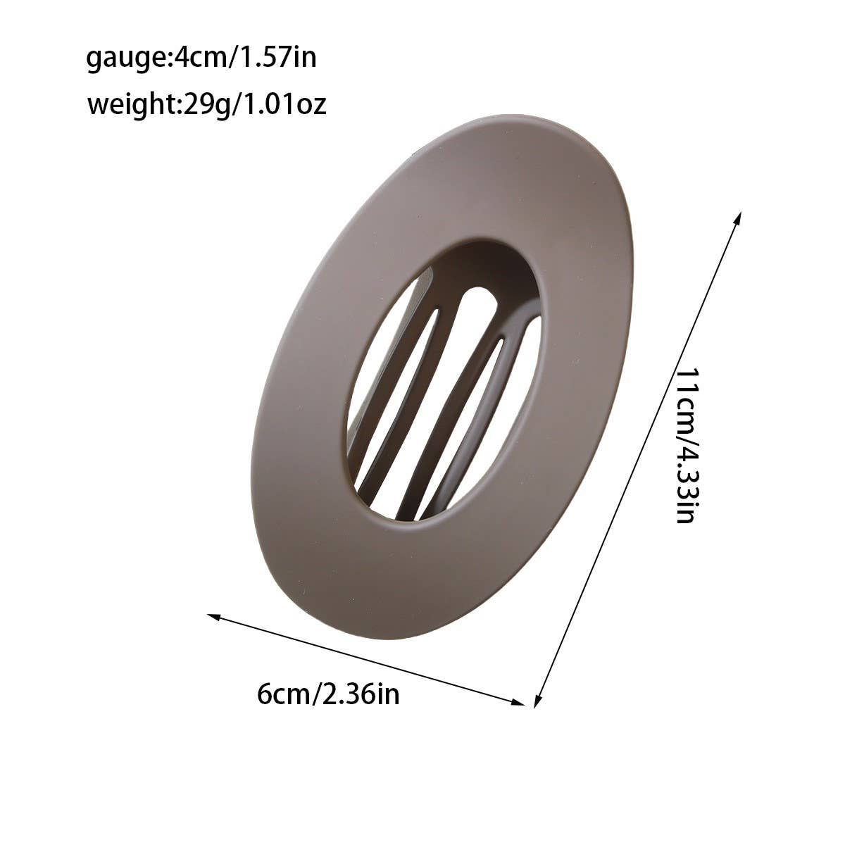 Cwaha07418_Large Oval Hair Claw Clip For Women Updo