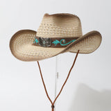 HOLLOW OUT JAZZ STRAW HAT WESTERN COWBOY STYLE_CWAH3657
