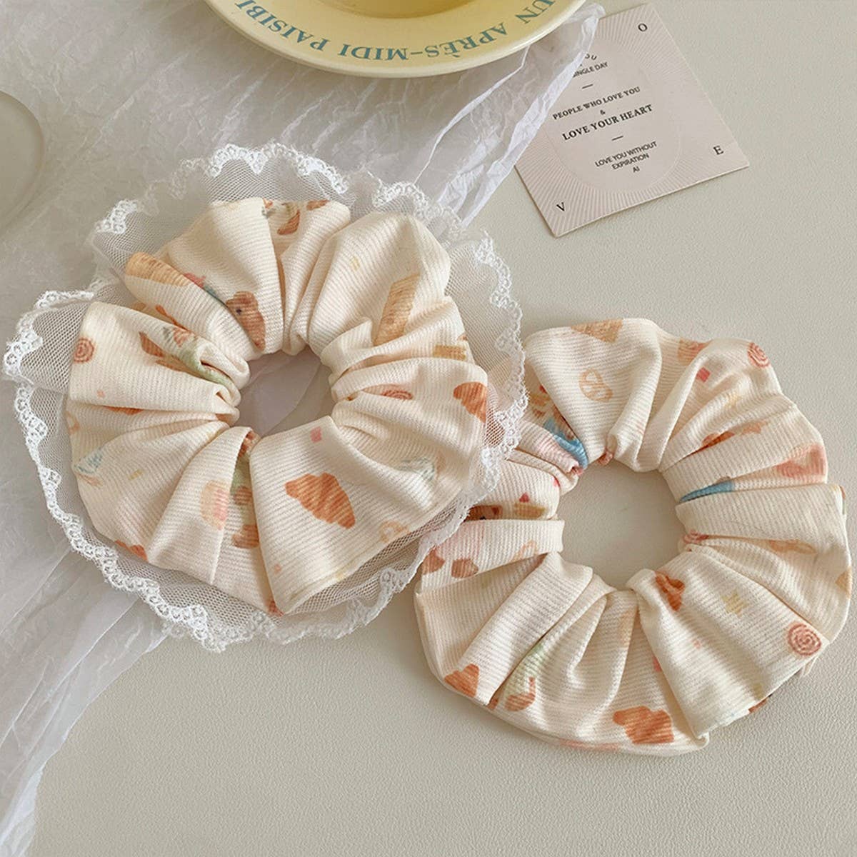 BEAR BOWLACE HAIRBAND SQUARE SCARFHAIR ACCESSORIES_CWAHA3703