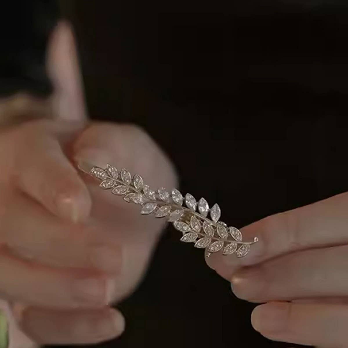 SIDE BANGS CLIP STRAIGHT CLIP ZIRCON HAIRPIN_CWAHA4699