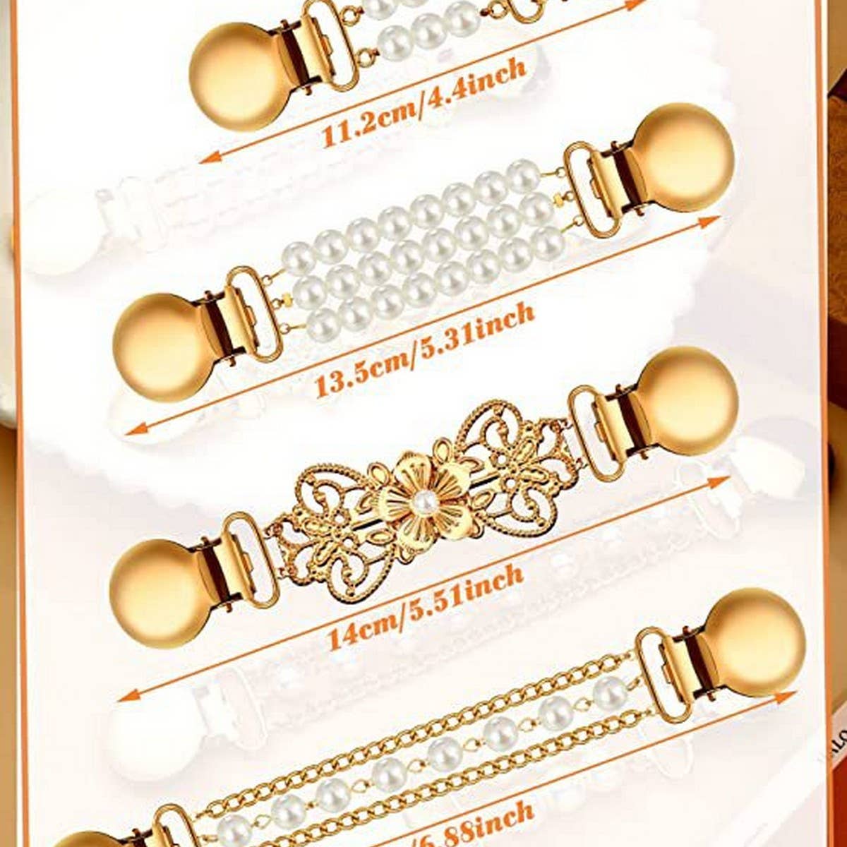 NEW STYLE LADIES PEARL CHAIN VERSATILE SHAWL CLIP_CWMM2196