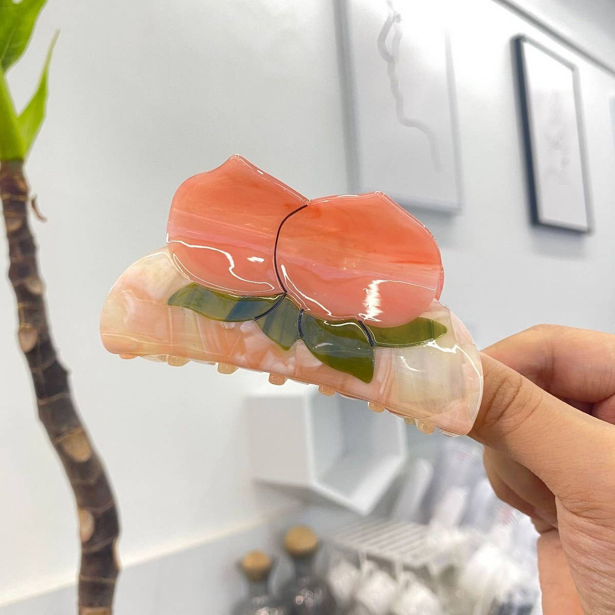 Vintage Lotus Mushroom Sweet Hair Clip_Cwasc1605