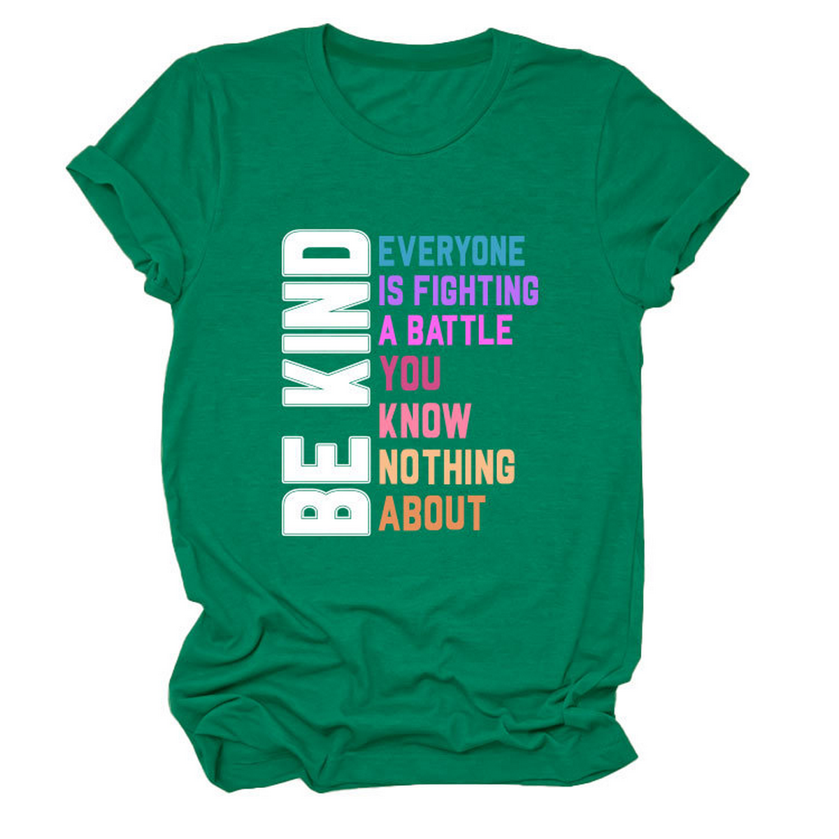 Trendy Womens Tee With Kindness Slogan