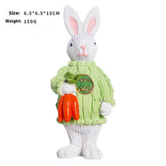 Cute Resin Easter Bunny Tabletop Decoration_Cwmm9914