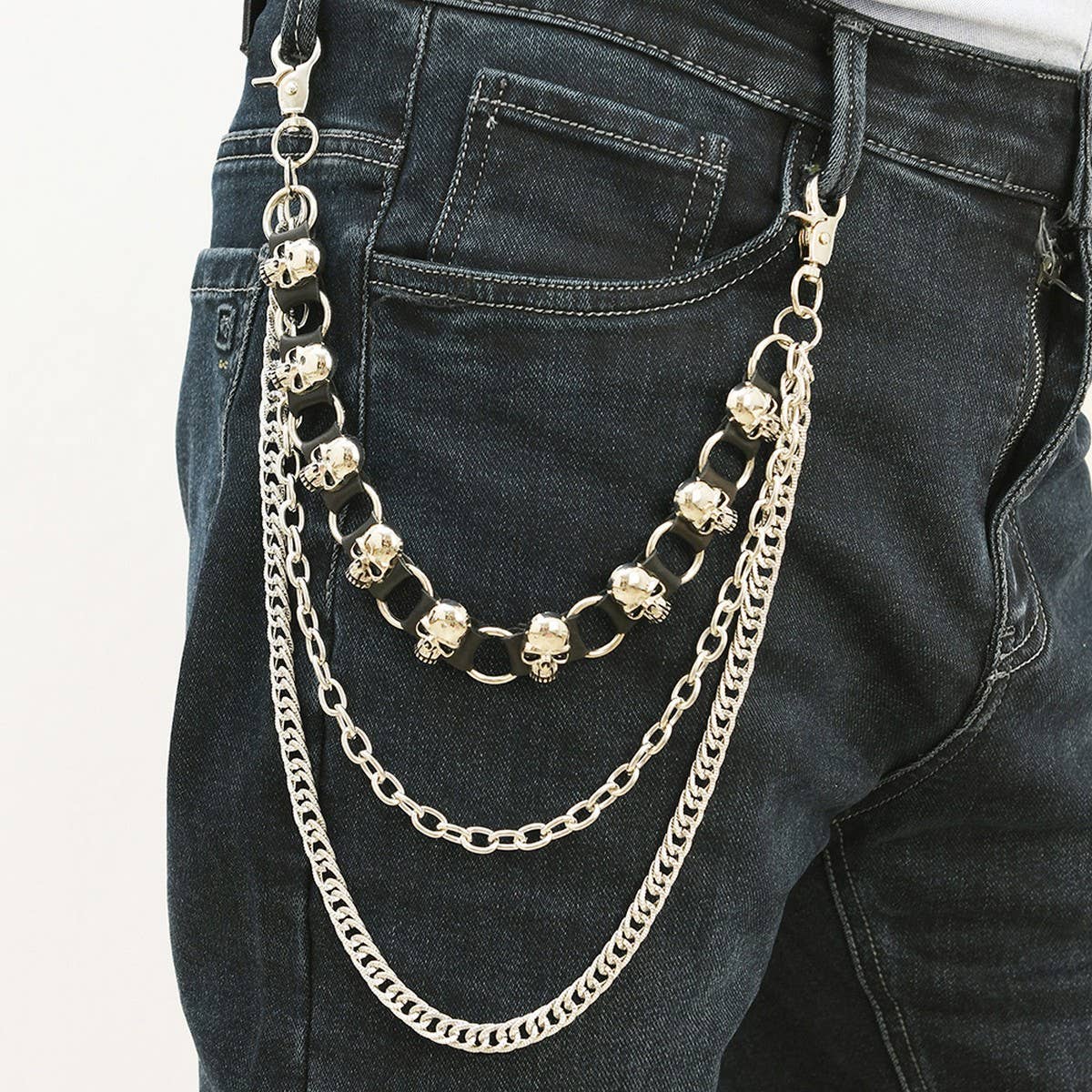 PERSONALIZED PUNK STYLE SKULL TROUSER CHAIN_CWMM4834