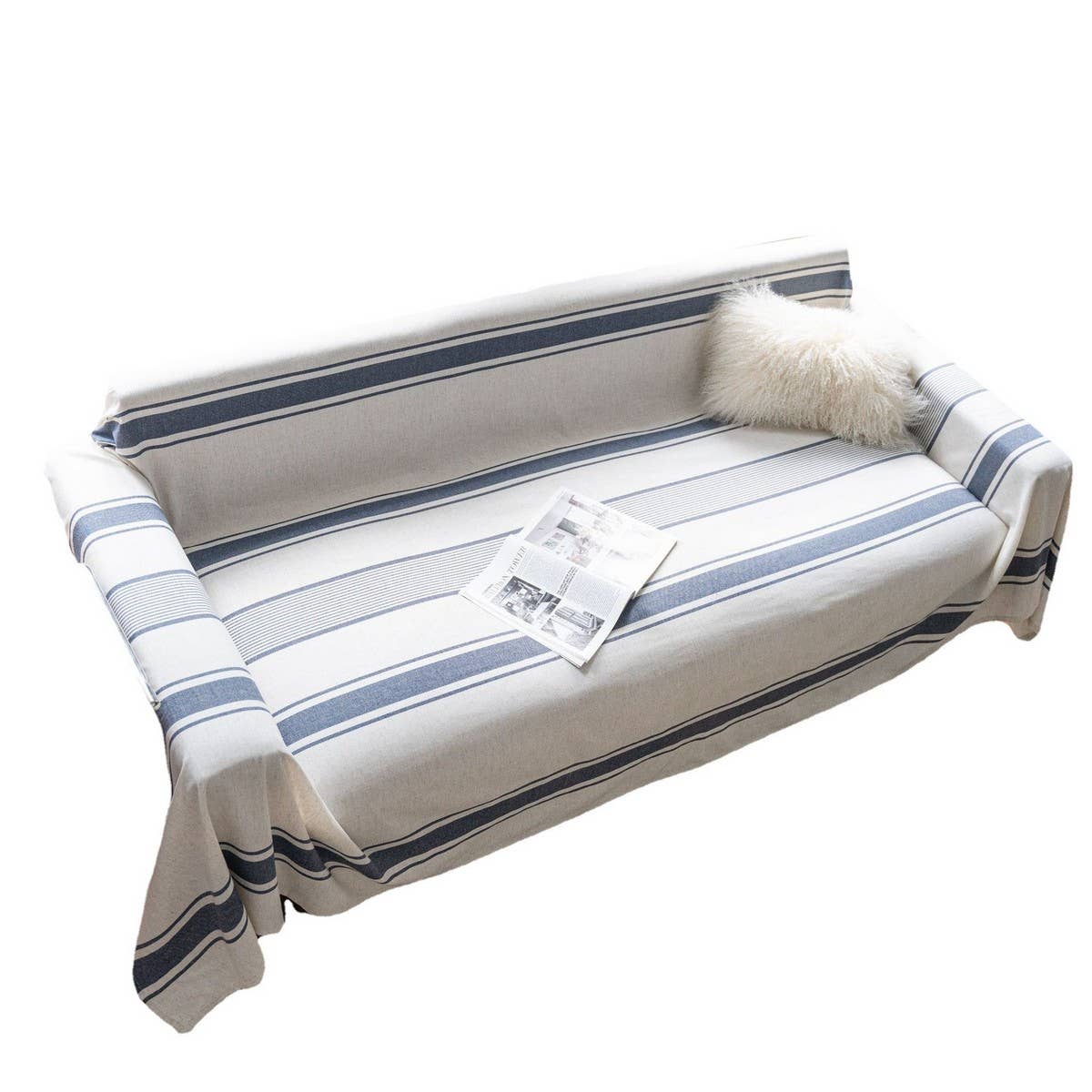 STRIPED ANTI CAT SCRATCH SOFA THROW_CWMM1656