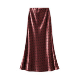 POLKA DOT HIGH WAIST SLIM A LINE MIDI SKIRT_CWBMS0394