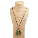 FASHION WAXED ALLOY SWAN LONG NECKLACE_CWMM4618