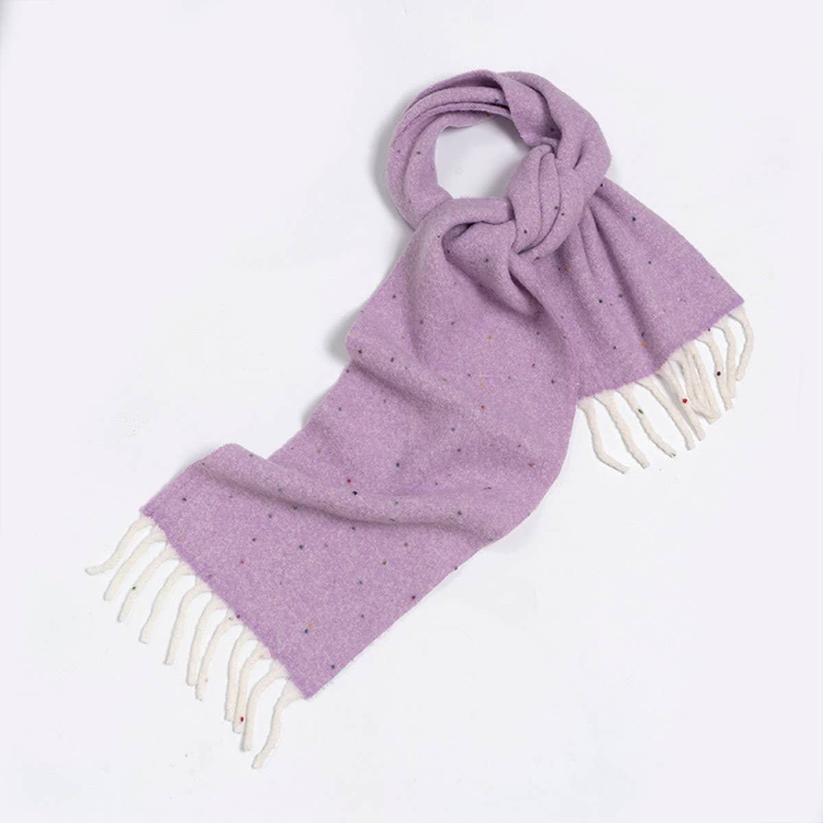 50 WOOL BLEND SPECKLED YARN SCARF WINTER COZY_CWASC2372