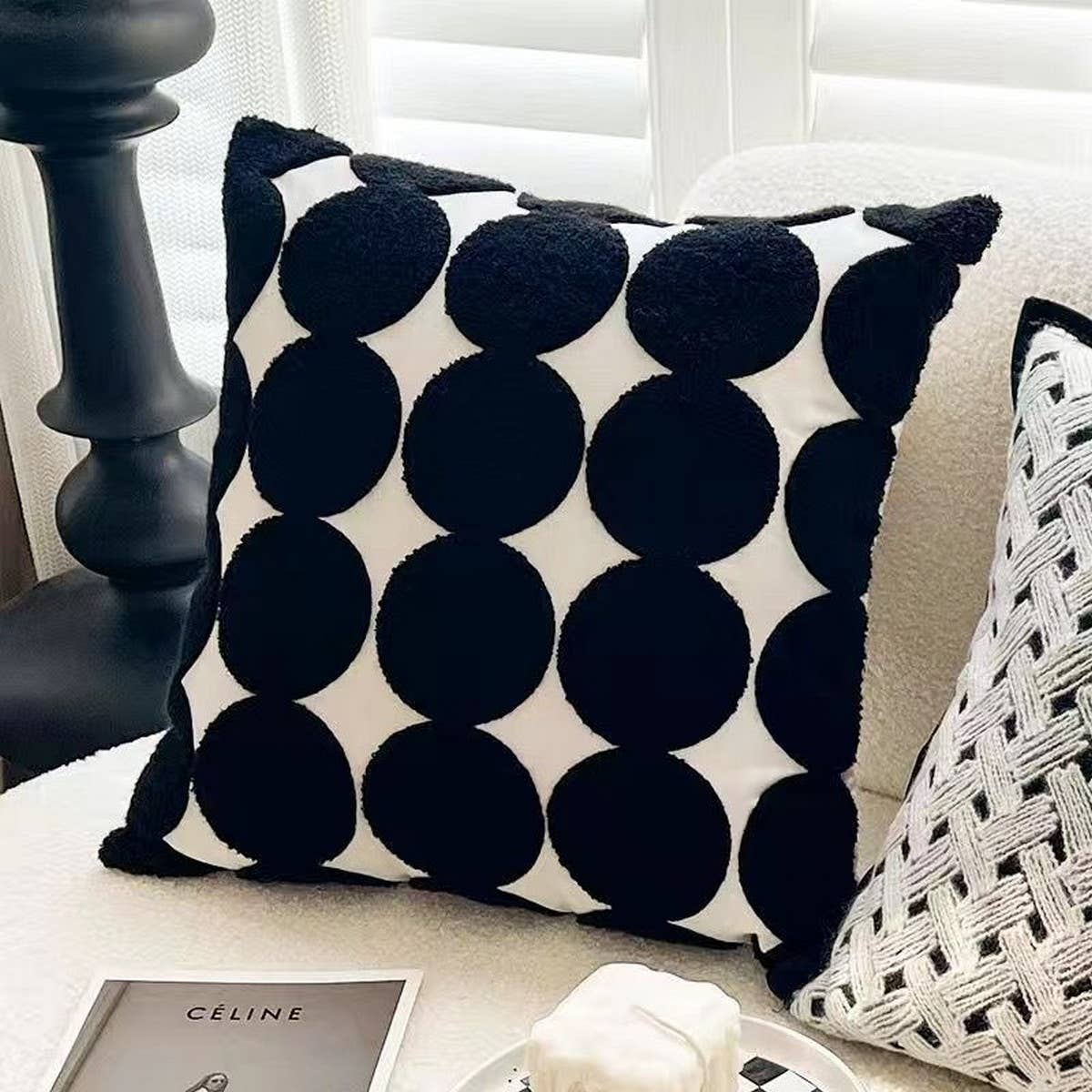 FRENCH CHIC THROW PILLOW COVER FOR SOFA OR BED_CWMM7703