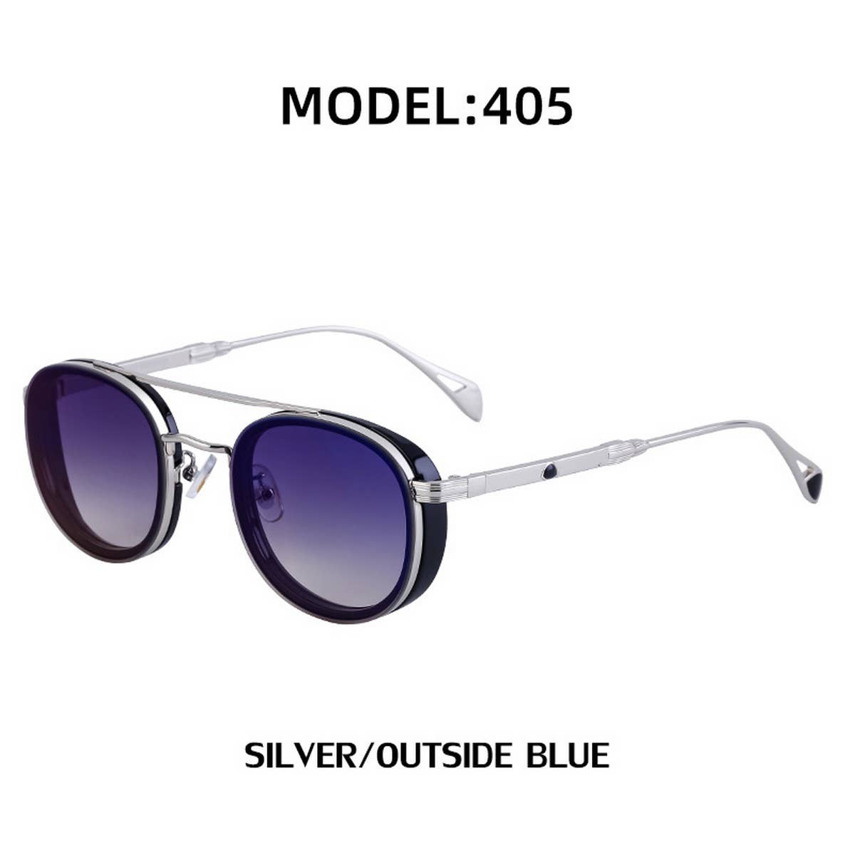 RETRO OVAL FRAME SIDE BAG SMALL FRAME SUNGLASSES_CWASG0708