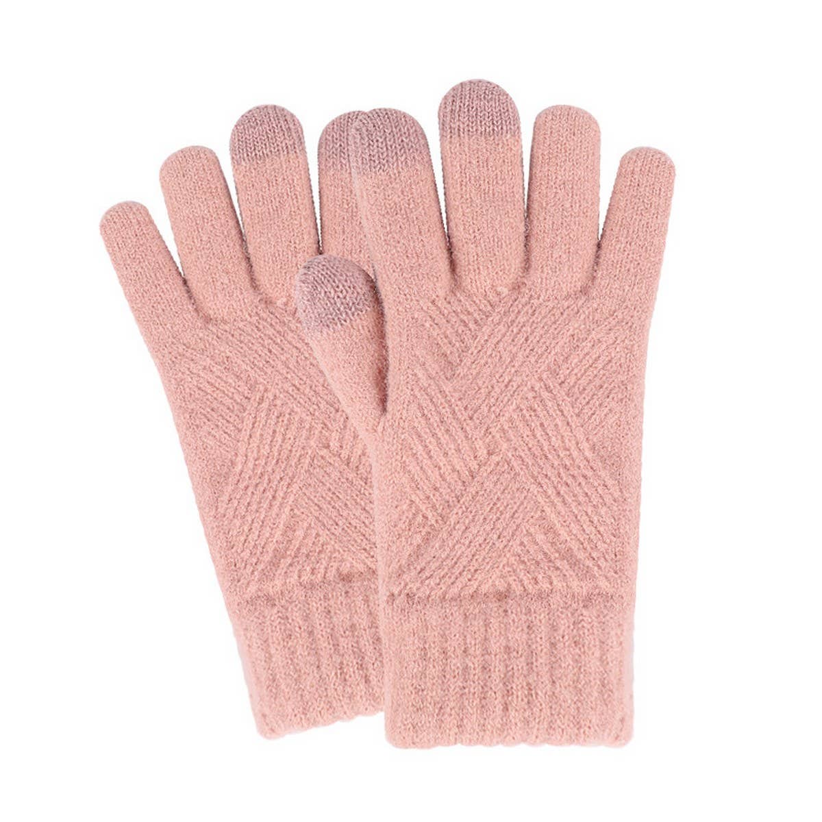 Winter Women'S Touch Screen Knitted Gloves_Cwag0375
