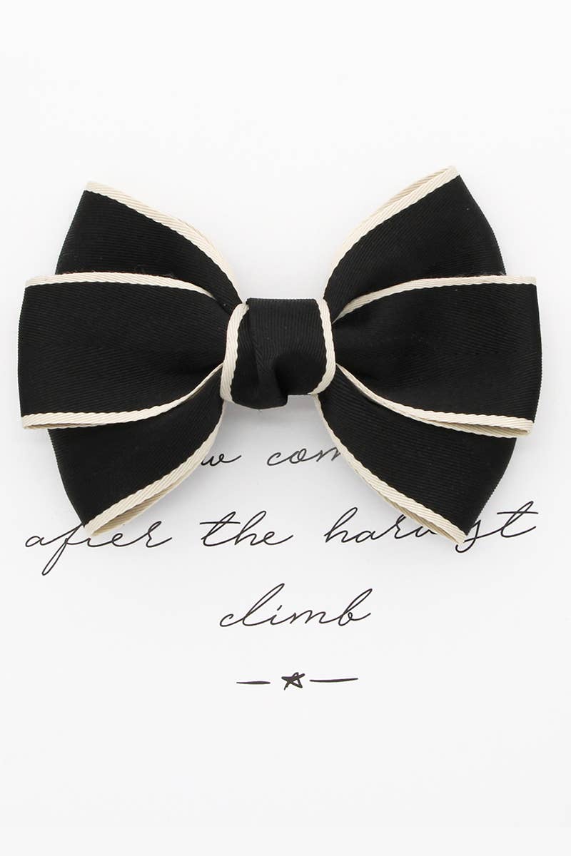BOW DECOR FRENCH BUTTERFLY HAIR CLIP_CWAHA0163