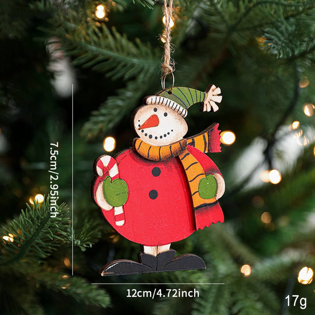 RUSTIC WOOD CHRISTMAS TREE SANTA SNOWMAN DECOR_CWMM9668