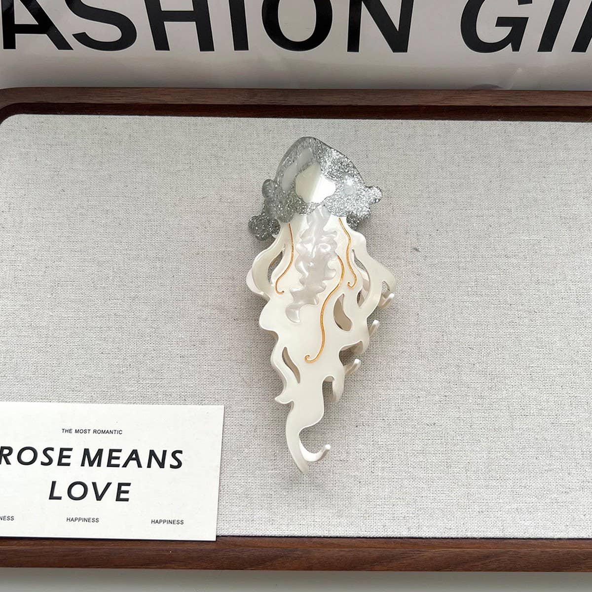 OCEAN HAIR CLAW DOLPHIN WHALE JELLYFISH LARGE CLIP_CWAHA5705