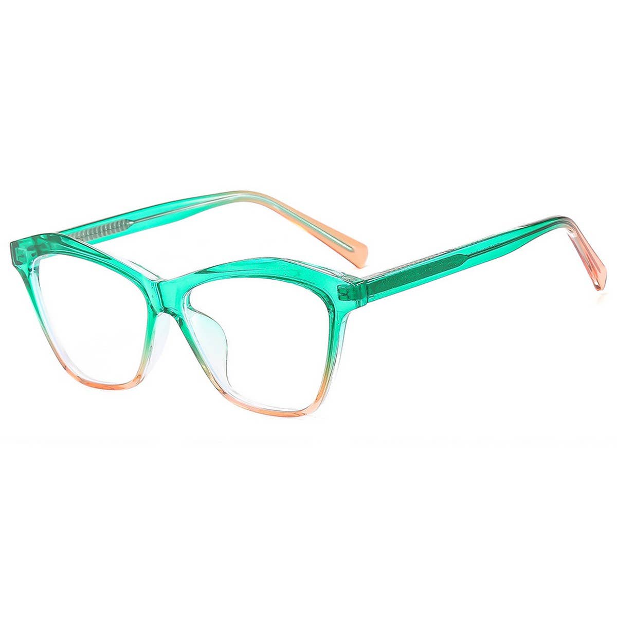 FASHION COLORBLOCK CLIP ON TEMPLE SUNGLASSES WOMEN_CWASG1171