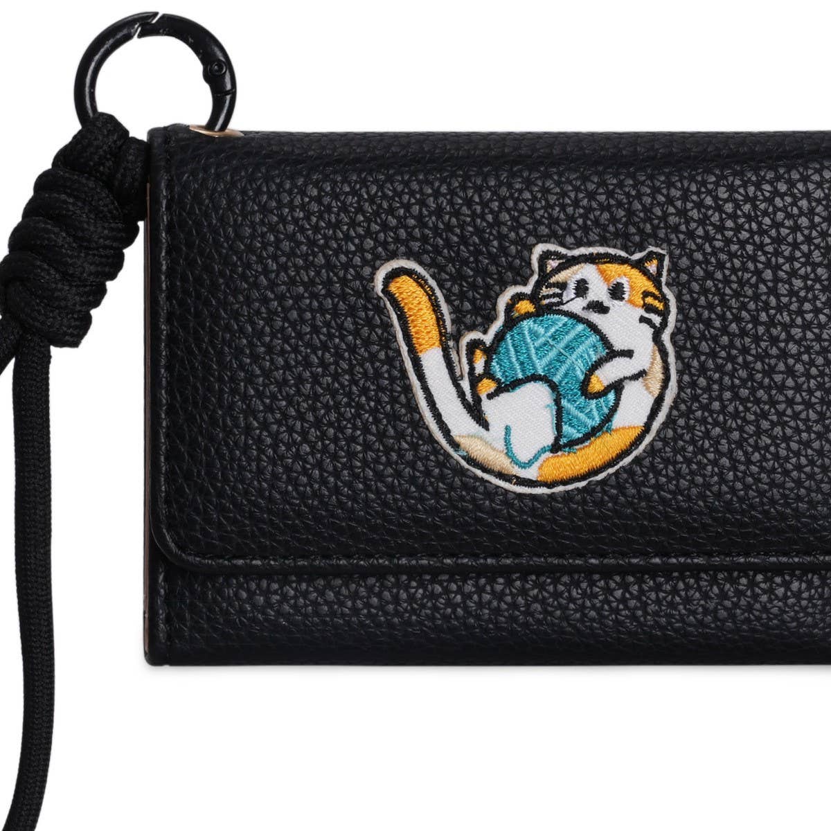 Cute Cartoon Cat Patch Trifold Short Wallet_Cwab06200
