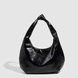 GLOSSY CLOUD SHOULDER BAG WITH MINIMALIST DESIGN_CWAB5705