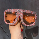 LUXURY RHINESTONE TRENDY LARGE FRAME SUNGLASSES_CWASG0759