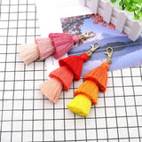 HANDMADE COTTON ROPE TASSEL KEYCHAIN_CWMM1558