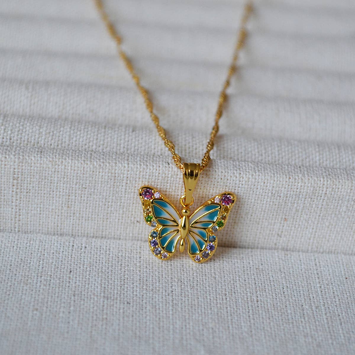 SWEET COLORFUL ZIRCON BEADED BRACELET NECKLACE_CWAJE2135