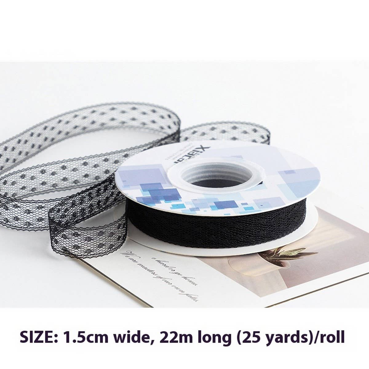 COLORFUL POLKA DOT LACE RIBBON DIY ACCESSORIES_CWMM5747