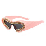 FUTURISTIC SMALL FRAME ONE PIECE SUNGLASSES_CWASG0836
