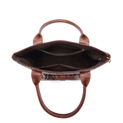 Women Tote Snake Print Shoulder Handbag_Cwab2594
