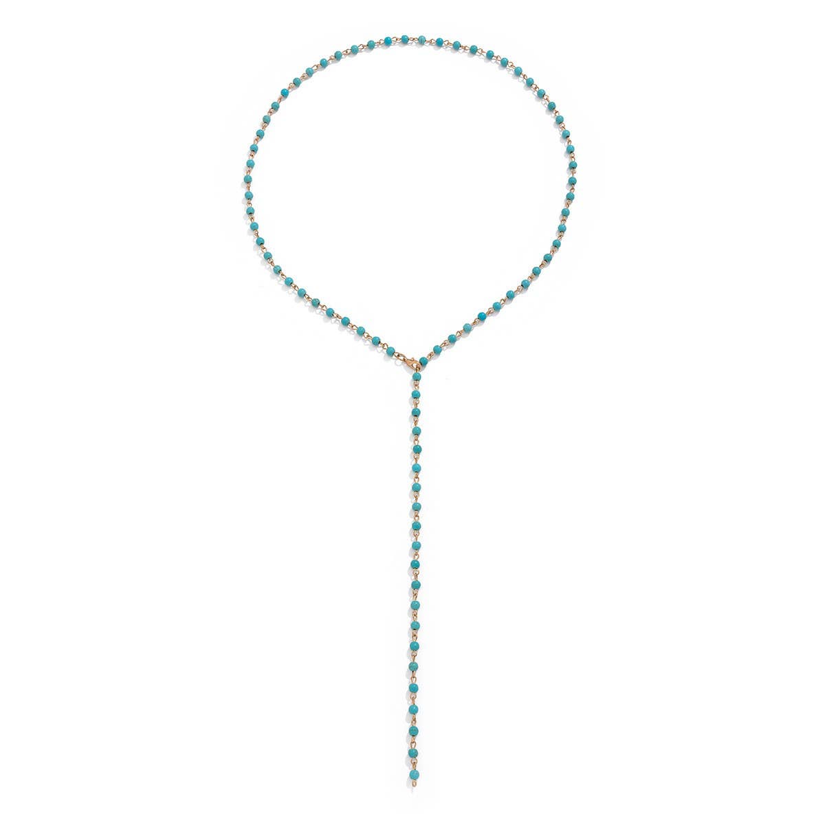SIMPLE AND FASHIONABLE TASSEL Y CHAIN NECKLACE_CWMM3147