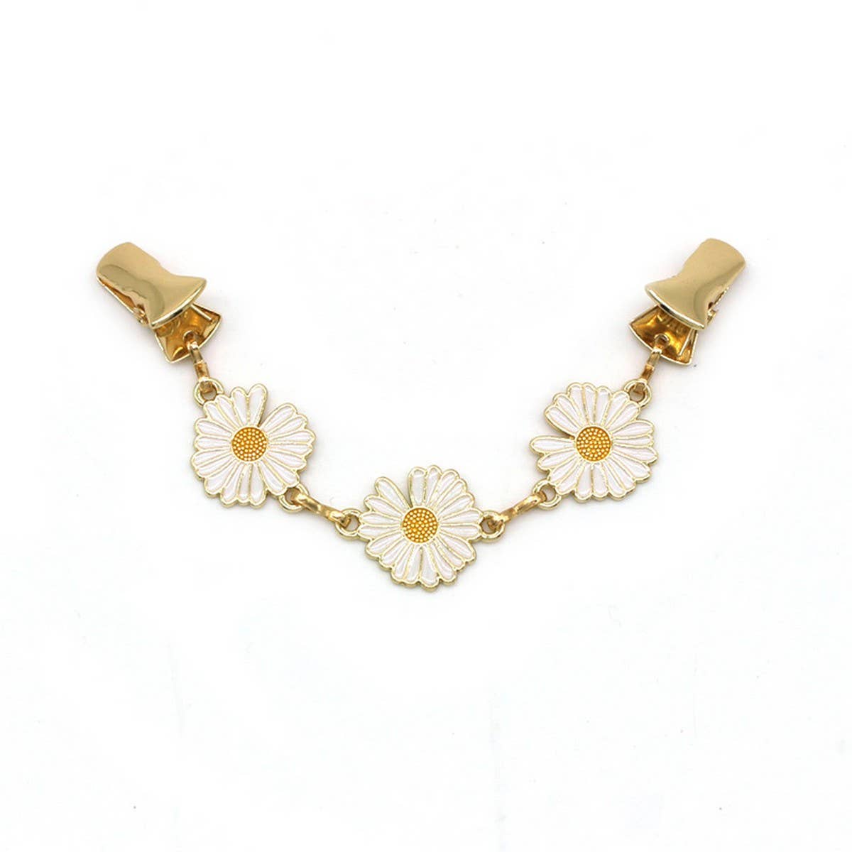 HOT SALE CREATIVE ALLOY DAISY SHAWL CLIP_CWMM2204