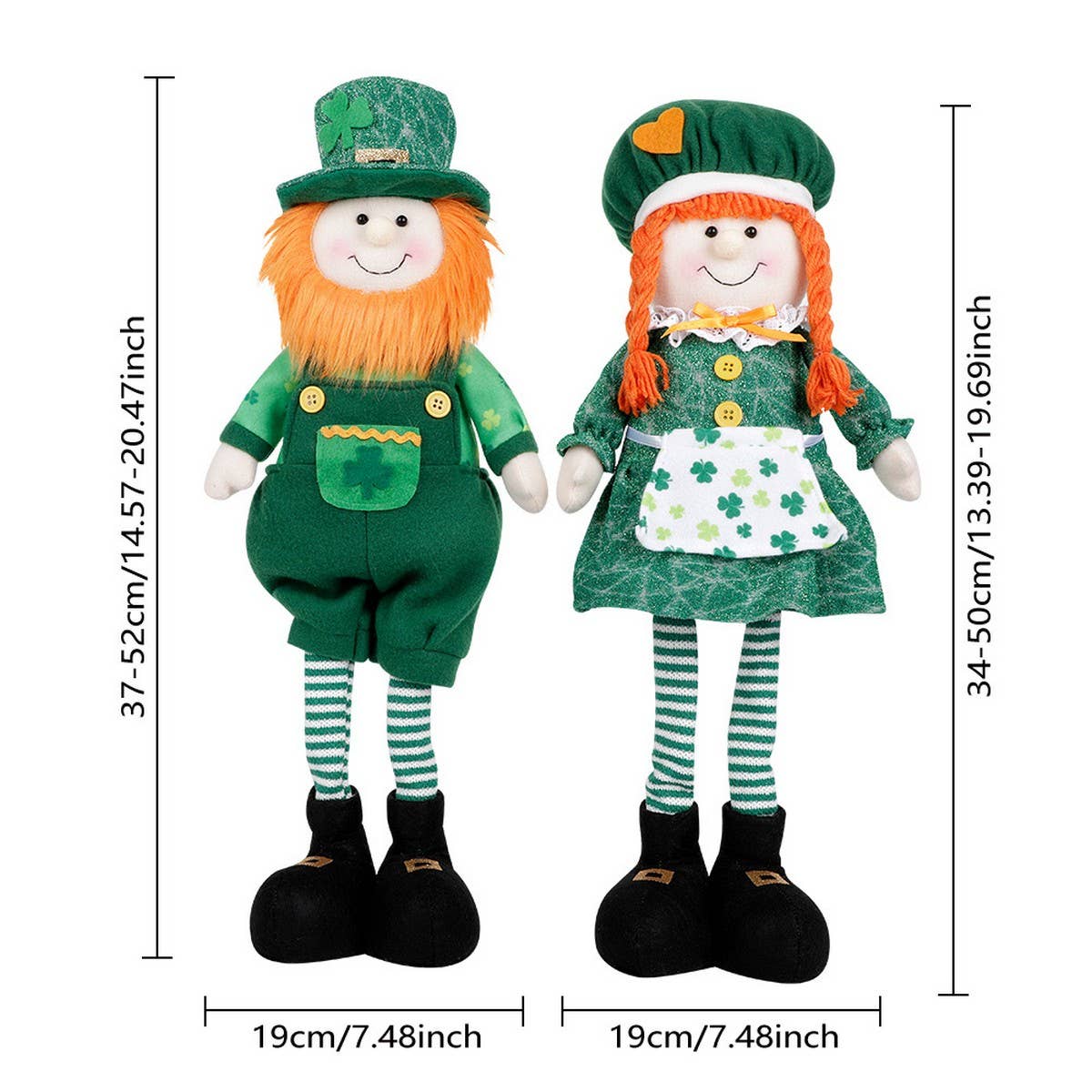 ST PATRICKS DAY DOLL GREEN DECORATIONS_CWMM3451