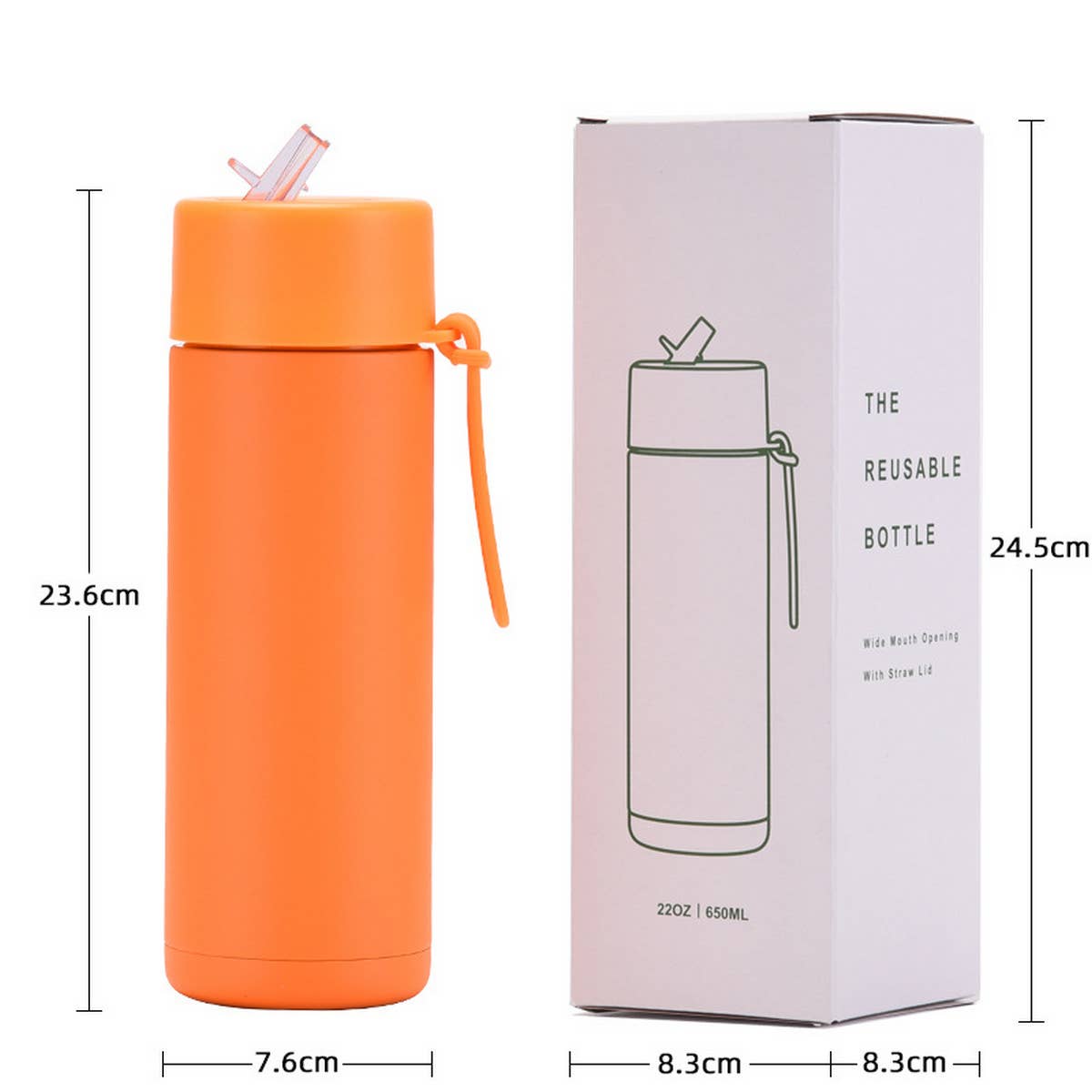 NEW PORTABLE 650ML SPORTS THERMOS CUP_CWMM0986