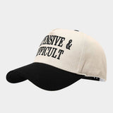 Retro Letter Embroidery Baseball Cap Unisex_Cwah04658