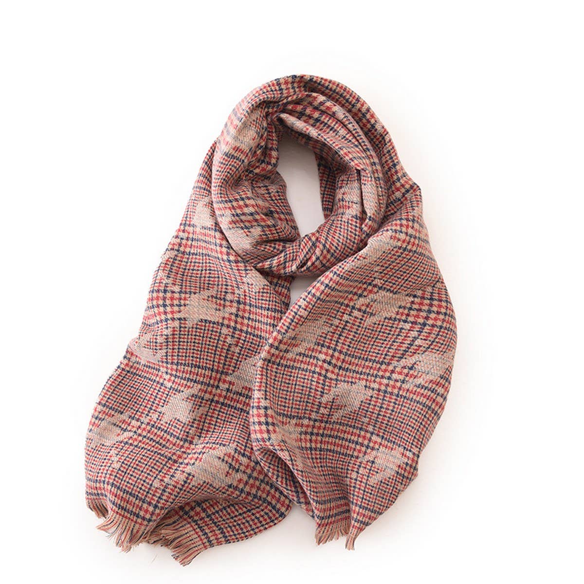 FASHION WARMTH PLAID PATTERN SHAWL SCARF_CWASC0179