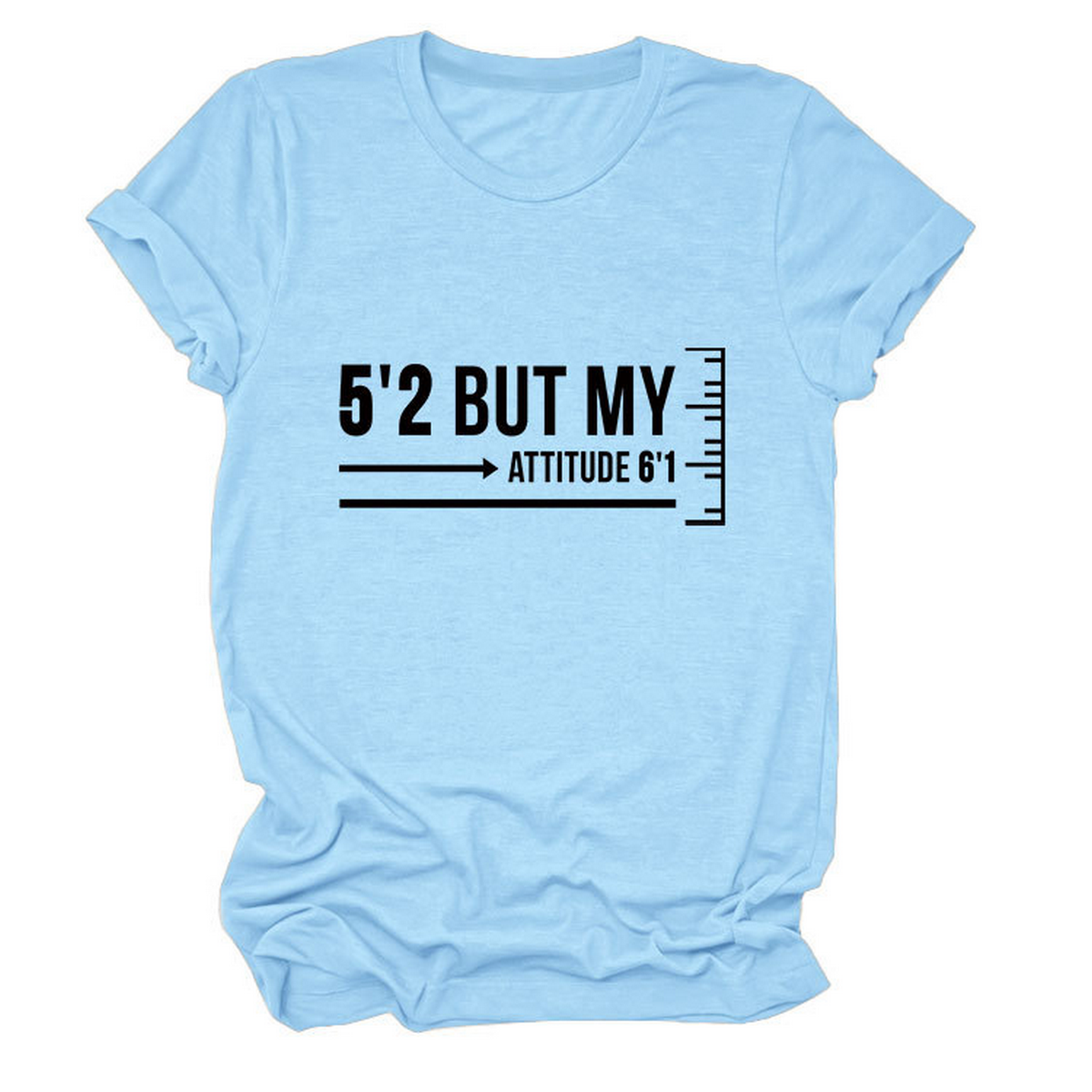 Trendy Graphic Tee Women Short Girl Energy