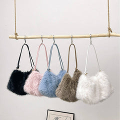 Winter Fashionable All-Match Fur Plush Bag_Cwab3918