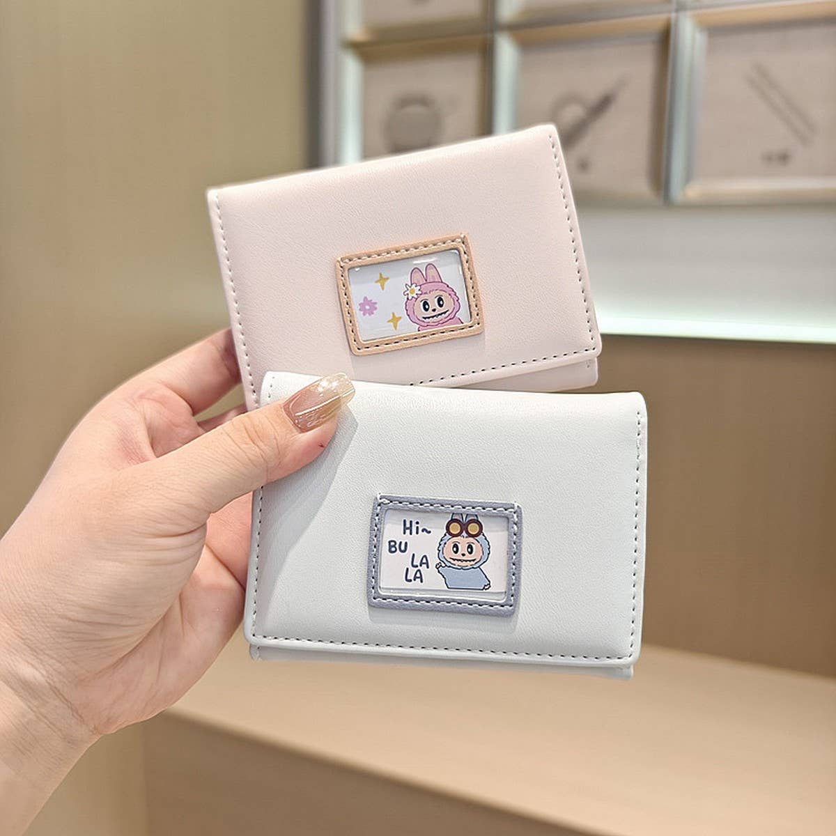 Cute Cartoon Mini 3-Fold Wallet For Students_Cwab06270