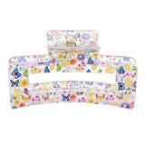 Floral Butterfly Claw Clip Sweet Pastel Hair Grip